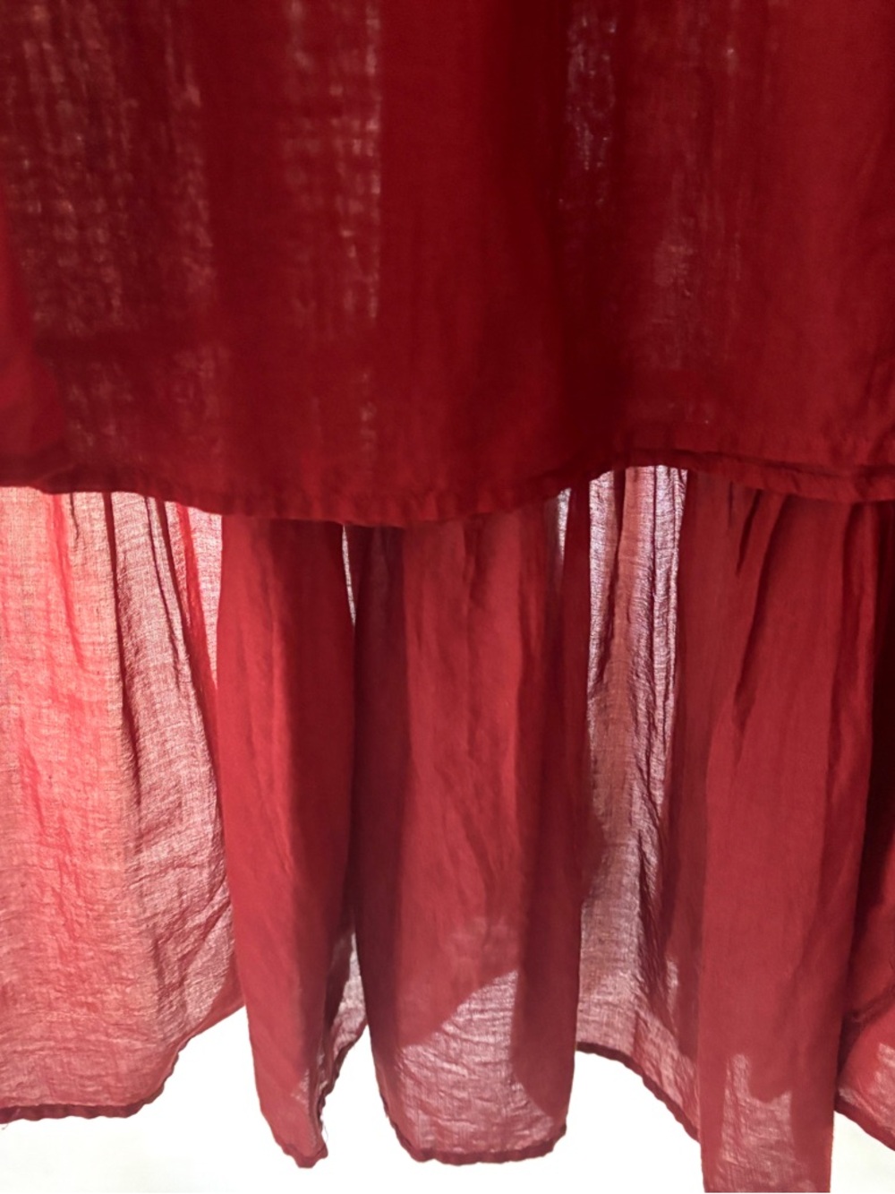 Natural Life Ariella Maxi Tiered Skirt Rust Brown Size M - Picture 12 of 14